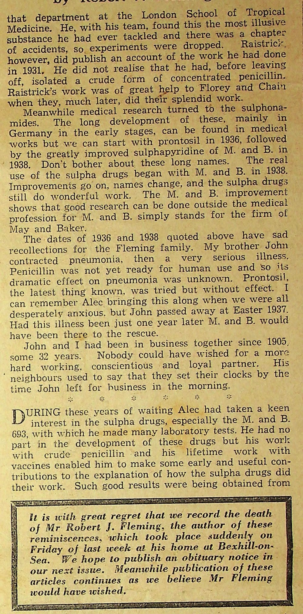 Section 3 of Robert Fleming article 9